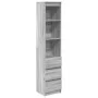 Aparador gris Sonoma 37,5x35x180 cm Madera de ingeniería de , Aparadores - Ref: Foro24-861666, Precio: 97,68 €, Descuento: %