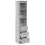 Aparador gris Sonoma 37,5x35x180 cm Madera de ingeniería de , Aparadores - Ref: Foro24-861666, Precio: 97,68 €, Descuento: %