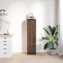 Aparador alto roble marrón 29,5x34x119,5 cm madera ingeniería by , Sideboards - Ref: Foro24-861658, Price: 70,37 €, Discount: %
