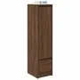 Aparador alto roble marrón 29,5x34x119,5 cm madera ingeniería by , Sideboards - Ref: Foro24-861658, Price: 70,37 €, Discount: %