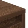 Aparador alto roble marrón 29,5x34x119,5 cm madera ingeniería by , Sideboards - Ref: Foro24-861658, Price: 70,37 €, Discount: %
