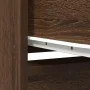 Aparador alto roble marrón 29,5x34x119,5 cm madera ingeniería by , Sideboards - Ref: Foro24-861658, Price: 70,37 €, Discount: %