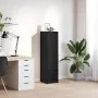 Aparador alto roble negro 29,5x34x119,5 cm madera de ingeniería by , Sideboards - Ref: Foro24-861653, Price: 72,25 €, Discoun...