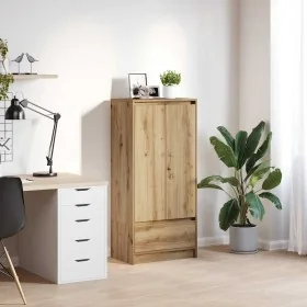 Armario con cajón roble Artisan 55,5x34x119,5 cm von , Sideboards - Ref: Foro24-861651, Preis: 91,65 €, Rabatt: %