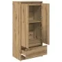 Armario con cajón roble Artisan 55,5x34x119,5 cm de , Aparadores - Ref: Foro24-861651, Precio: 92,34 €, Descuento: %