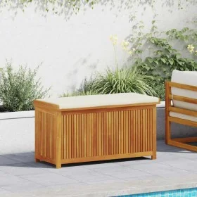 Cojines para exterior 113x50x60,5 cm madera maciza acacia by , Outdoor storage boxes - Ref: Foro24-4106475, Price: 209,11 €, ...