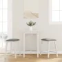 Sillas de bar con cojines 2 uds madera maciza blanca caucho by , Kitchen stools - Ref: Foro24-4102580, Price: 105,37 €, Disco...