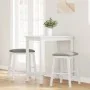 Sillas de bar con cojines 2 uds madera maciza blanca caucho by , Kitchen stools - Ref: Foro24-4102580, Price: 105,37 €, Disco...