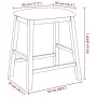 Sillas de bar con cojines 2 uds madera maciza blanca caucho by , Kitchen stools - Ref: Foro24-4102580, Price: 105,37 €, Disco...