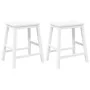 Sillas de bar 2 uds madera maciza blanca caucho von , Küchenhocker - Ref: Foro24-4102582, Preis: 106,64 €, Rabatt: %