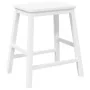 Sillas de bar 2 uds madera maciza blanca caucho von , Küchenhocker - Ref: Foro24-4102582, Preis: 106,64 €, Rabatt: %
