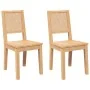 Sillas de comedor 2 unidades madera maciza de caucho by , dining chairs - Ref: Foro24-4102479, Price: 174,95 €, Discount: %