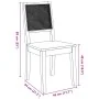 Sillas de comedor 2 unidades madera maciza de caucho by , dining chairs - Ref: Foro24-4102479, Price: 174,95 €, Discount: %