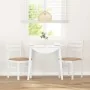 Sillas de comedor con cojines 2uds madera maciza blanco caucho von , Essstühle - Ref: Foro24-4102424, Preis: 79,10 €, Rabatt: %