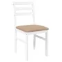 Sillas de comedor con cojines 2uds madera maciza blanco caucho von , Essstühle - Ref: Foro24-4102424, Preis: 79,10 €, Rabatt: %