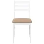 Sillas de comedor con cojines 2uds madera maciza blanco caucho von , Essstühle - Ref: Foro24-4102424, Preis: 79,10 €, Rabatt: %