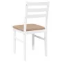 Sillas de comedor con cojines 2uds madera maciza blanco caucho von , Essstühle - Ref: Foro24-4102424, Preis: 79,10 €, Rabatt: %