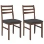 Sillas de comedor con cojines 2 uds madera maciza marrón caucho von , Essstühle - Ref: Foro24-4102418, Preis: 78,06 €, Rabatt: %