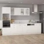 Armario de microondas madera contrachapada blanco 60x57x207 cm by , Kitchen cabinets - Ref: Foro24-3334017, Price: 213,87 €, ...
