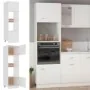 Armario de microondas madera contrachapada blanco 60x57x207 cm by , Kitchen cabinets - Ref: Foro24-3334017, Price: 213,87 €, ...