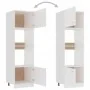 Armario de microondas madera contrachapada blanco 60x57x207 cm by , Kitchen cabinets - Ref: Foro24-3334017, Price: 213,87 €, ...