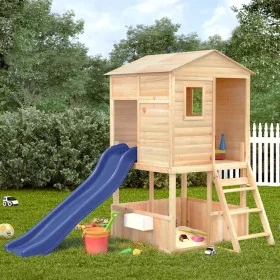 Parque infantil de exterior madera maciza de abeto by , Swings and play structures - Ref: Foro24-3376141, Price: 653,86 €, Di...