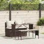 Set comedor de jardín 3 piezas y cojines ratán sintético marrón de , Conjuntos de jardín - Ref: Foro24-4104182, Precio: 274,2...