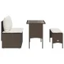 Set comedor de jardín 3 piezas y cojines ratán sintético marrón de , Conjuntos de jardín - Ref: Foro24-4104182, Precio: 274,2...