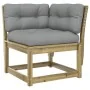 Set de sofás jardín 5 pzas con cojines madera pino impregnada by , Garden sets - Ref: Foro24-3217004, Price: 573,92 €, Discou...