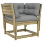 Set de sofás jardín 5 pzas con cojines madera pino impregnada by , Garden sets - Ref: Foro24-3217004, Price: 573,92 €, Discou...