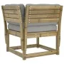 Set de sofás jardín 5 pzas con cojines madera pino impregnada by , Garden sets - Ref: Foro24-3217004, Price: 573,92 €, Discou...