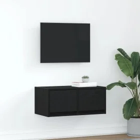 Mueble de TV madera de ingeniería roble negro 60x31x25,5 cm von , TV-Möbel - Ref: Foro24-861492, Preis: 47,48 €, Rabatt: %