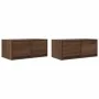 Muebles de TV 2uds Roble marrón 60x31x25,5 cm Madera ingeniería de , Muebles TV - Ref: Foro24-861503, Precio: 80,63 €, Descue...