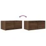 Muebles de TV 2uds Roble marrón 60x31x25,5 cm Madera ingeniería de , Muebles TV - Ref: Foro24-861503, Precio: 80,63 €, Descue...