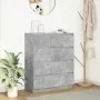Aparador de madera de ingeniería gris hormigón 80x35x99 cm by , Sideboards - Ref: Foro24-3328483, Price: 126,66 €, Discount: %