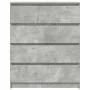 Aparador de madera de ingeniería gris hormigón 80x35x99 cm by , Sideboards - Ref: Foro24-3328483, Price: 126,66 €, Discount: %
