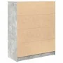 Aparador de madera de ingeniería gris hormigón 80x35x99 cm by , Sideboards - Ref: Foro24-3328483, Price: 126,66 €, Discount: %