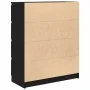 Aparador de madera de roble negro 80x35x99 cm von , Sideboards - Ref: Foro24-3328481, Preis: 133,93 €, Rabatt: %