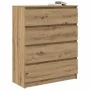 Aparador Artisan Roble 80x35x99 cm Madera de ingeniería by , Sideboards - Ref: Foro24-3328488, Price: 131,49 €, Discount: %