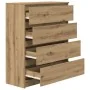 Aparador Artisan Roble 80x35x99 cm Madera de ingeniería by , Sideboards - Ref: Foro24-3328488, Price: 131,49 €, Discount: %