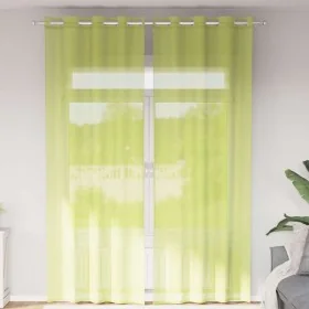 Cortinas de gasa con ojales 2 uds verde manzana 140x300 cm by , Curtains and curtains - Ref: Foro24-4102058, Price: 16,17 €, ...