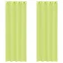 Cortinas de gasa con ojales 2 uds verde manzana 140x300 cm de , Cortinas y visillos - Ref: Foro24-4102058, Precio: 16,17 €, D...