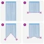 Cortinas de tiras 2 uds azul claro 100x250 cm von , Vorhänge und Gardinen - Ref: Foro24-4102045, Preis: 15,95 €, Rabatt: %