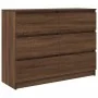 Aparador de madera de ingeniería marrón roble 100x35x76 cm de , Aparadores - Ref: Foro24-3328504, Precio: 150,72 €, Descuento: %
