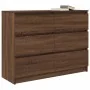 Aparador de madera de ingeniería marrón roble 100x35x76 cm de , Aparadores - Ref: Foro24-3328504, Precio: 150,72 €, Descuento: %