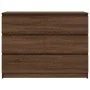 Aparador de madera de ingeniería marrón roble 100x35x76 cm de , Aparadores - Ref: Foro24-3328504, Precio: 150,72 €, Descuento: %