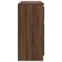 Aparador de madera de ingeniería marrón roble 100x35x76 cm de , Aparadores - Ref: Foro24-3328504, Precio: 150,72 €, Descuento: %