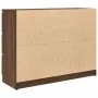 Aparador de madera de ingeniería marrón roble 100x35x76 cm de , Aparadores - Ref: Foro24-3328504, Precio: 150,72 €, Descuento: %