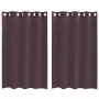 Cortinas de gasa con ojales 2 uds morado 140x175 cm von , Vorhänge und Gardinen - Ref: Foro24-4102102, Preis: 13,89 €, Rabatt: %