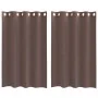 Cortinas de gasa con ojales 2 uds marrón 140x175 cm by , Curtains and curtains - Ref: Foro24-4102066, Price: 13,89 €, Discoun...